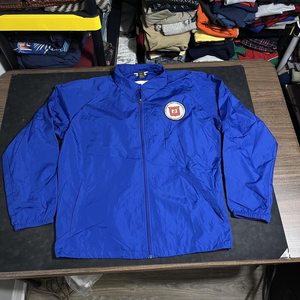 Marine Corps Rolls Royce Fighter Jet Jacket Mens 2XL Windbreaker University GE